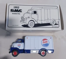1994 First Gear 1/34 Diecast Metal 1952 GMC Insulated Van Pepsi-Cola - 69