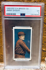 1909 E97 C A Briggs Jimmy Dygert PSA 5 Pop 2/2^ Nice colors front