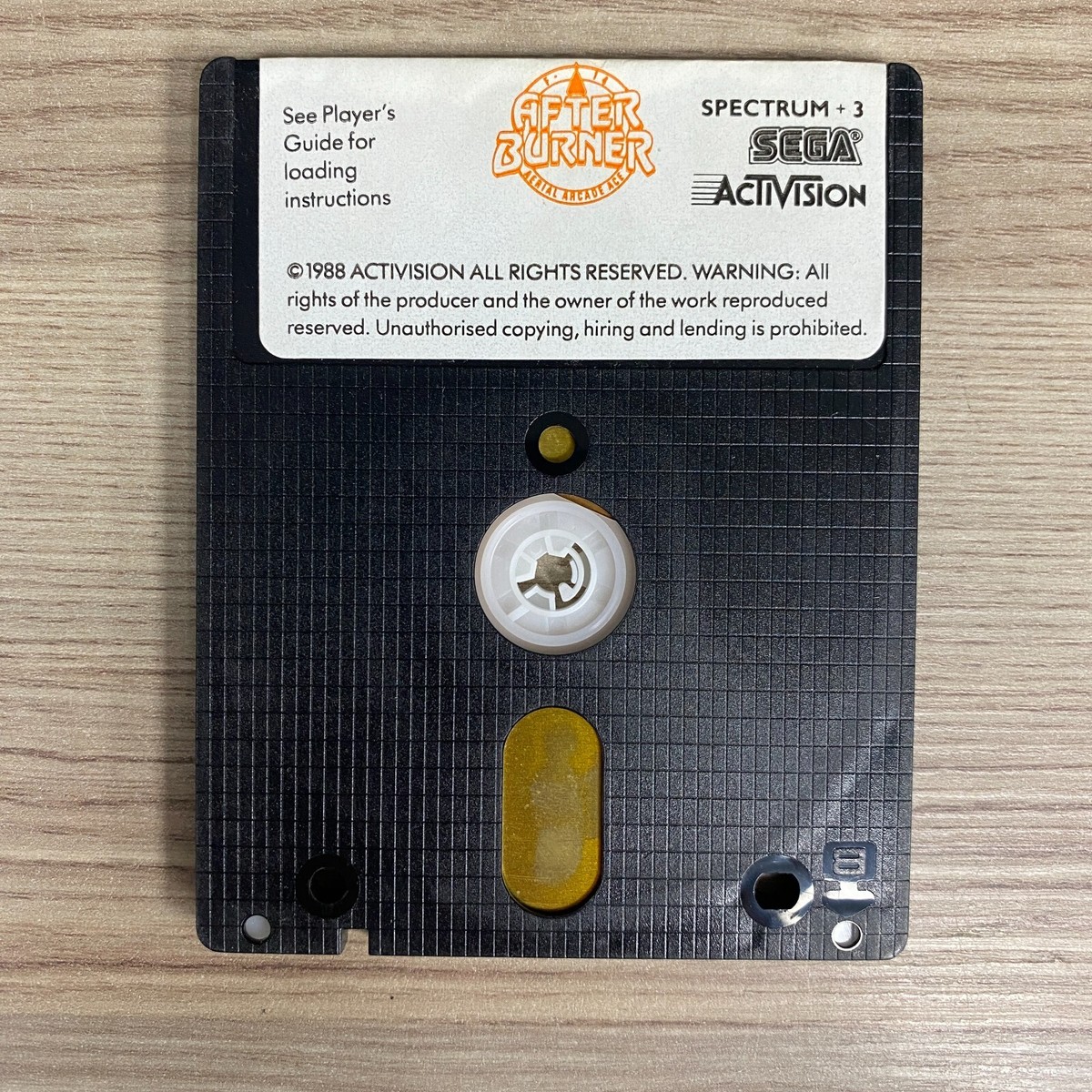 UNTESTED AFTER BURNER SINCLAIR ZX SPECTRUM +3 FLOPPY DISC GAME
