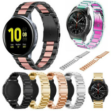 For Samsung Galaxy Watch Active 2 40 44mm Watch Band Stainless Steel Metal Strap