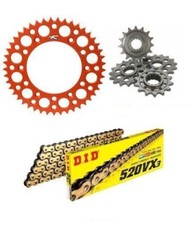 KTM 250 EXC-F 2007-2013 DID VXGB Chain & Renthal Orange Sprocket Kit