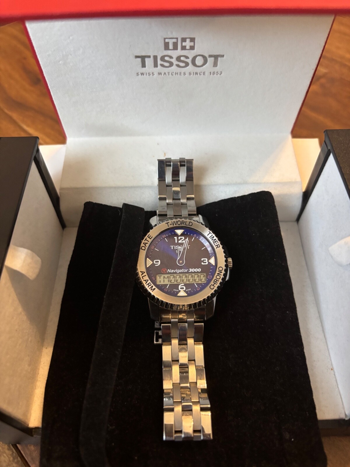 TISSOT T-Touch Navigator 3000 Mens Watch 44mm Stainless Steel Solar-Powered Touchscreen