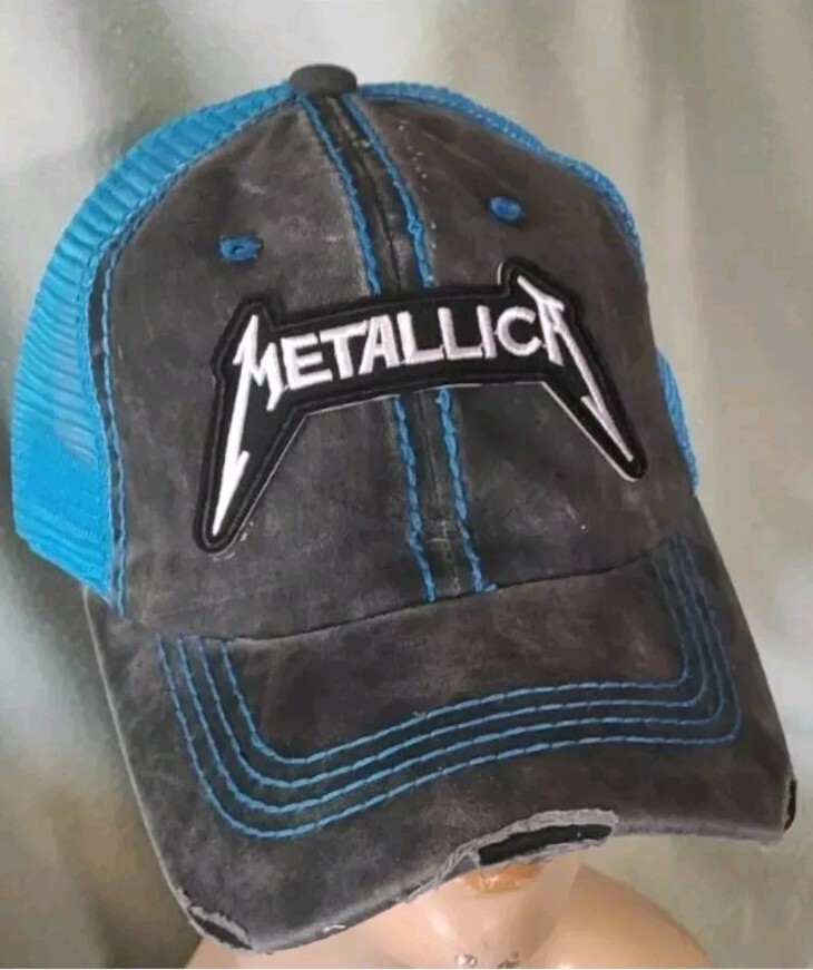 Metallica Trucker Hat Distressed Baseball Cap METALLICA HAT