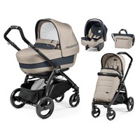 Peg 3in1 Combination Pram Book Plus Modular Set Elite - Luxe Beige / Frame M Peg 3in1 Combination Pram Book Plus Modular Set Elite - Luxe Beige / Frame M