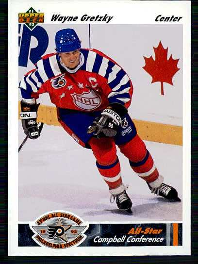 1991-92 Upper Deck Wayne Gretzky Hockey Card #621 NHL Legend