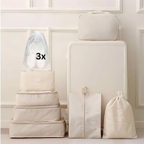 Travel Packing Cubes Luggage Organiser Bags Compression Set for Suitcase 10Pcs - Picture 11 of 16