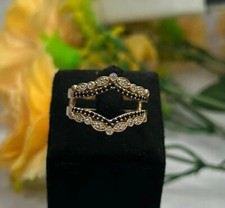 2.56Ct Round Cut Simulated Diamond Enhancer Engagement Ring 925 Sterling Silver