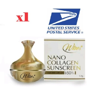 Wise Nano Collagen Face Sunscreen SPF50 Smooth Sunblock Waterproof Sensitive W7