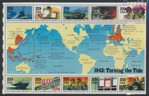 Briefmarken USA 1993 Mi Block32 postfrisch Militär, Kriege (9909778 - Photo 1/1
