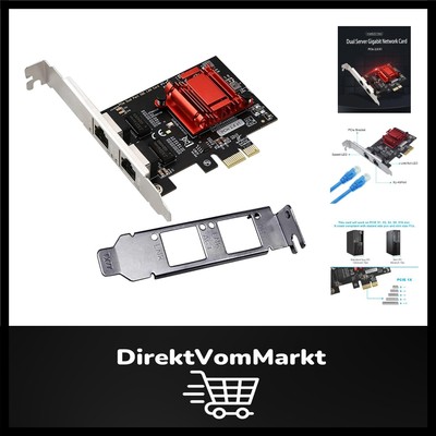 Hochleistungs PCIe Gigabit Ethernet Adapter - Unterstützt PXE & VLAN-Filterung