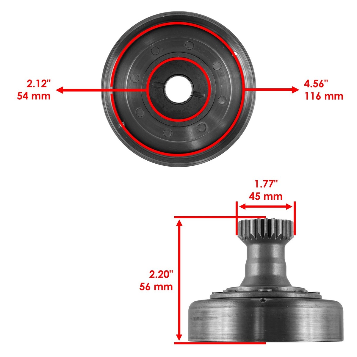 Centrifugal Clutch Drum For Honda 22500-HS0-A00 22500-HM8-A40
