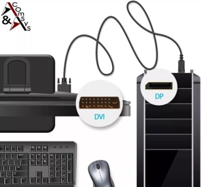 Displayport DP auf DVI 24+1 24+5 Kabel Konverter 1080P HD 1m 1.8m 2m 3m vergoldt