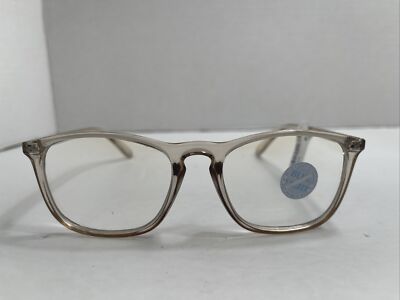 New Nordstrom BP Clear Grey Frame Blue Light Reading Glasses Square Lens