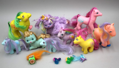 Lot of 13 My Little Pony MLP Vintage G1 Spin Tail Cats Troll 1980s Ponies Horses