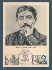 carte  1er jour  romancier  Marcel  Proust  75  Paris    1966
