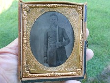 Civil War Tin Type Photo Confederate Soldier Kennedy Alabama