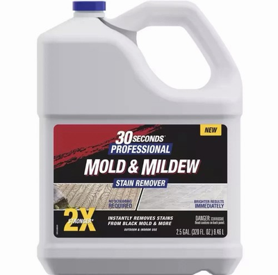 #ad 2.5 Gal Professional Outdoor Cleaner Mold and Mildew Stain Remover 30 Seconds $59.59