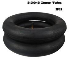 2X Heavy Duty 3.50/3.00-8 Inner Tube with TR87 Bent Metal Valve stem 350/100-8