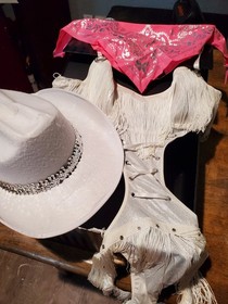 Victoria's Secret Sexy Little Thing Cowgirl Costume Teddy - Size L   NWOT