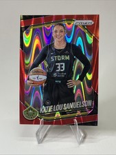 2025 Panini Prizm WNBA Katie Lou Samuelson Red Seismic Prizm #82 /249
