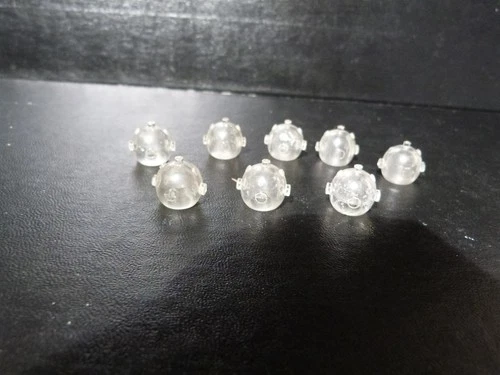 1950s VTG HTF MARX Tom Corbett's Space Academy clear 8 astronaut helmet lot orig