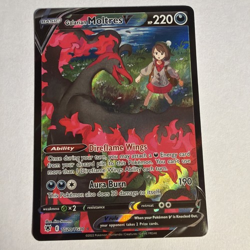 Galarian Moltres V - TG20/TG30 - LP - Astral Radiance Trainer Gallery