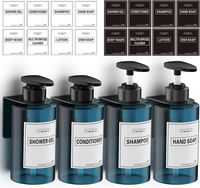 4Er 300Ml Seifenspender Wandbefestigung Set Duschgelspender Seifenspender Wand O