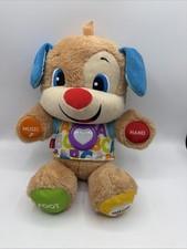 Fisher Price Dog Plush Laugh and Learn Interactive Smart Stages Works - Tested
