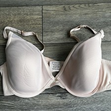 Third Love 24/7 Classic Contour Plunge Bra Underwire Pink Blush Sz 40D no Pads 