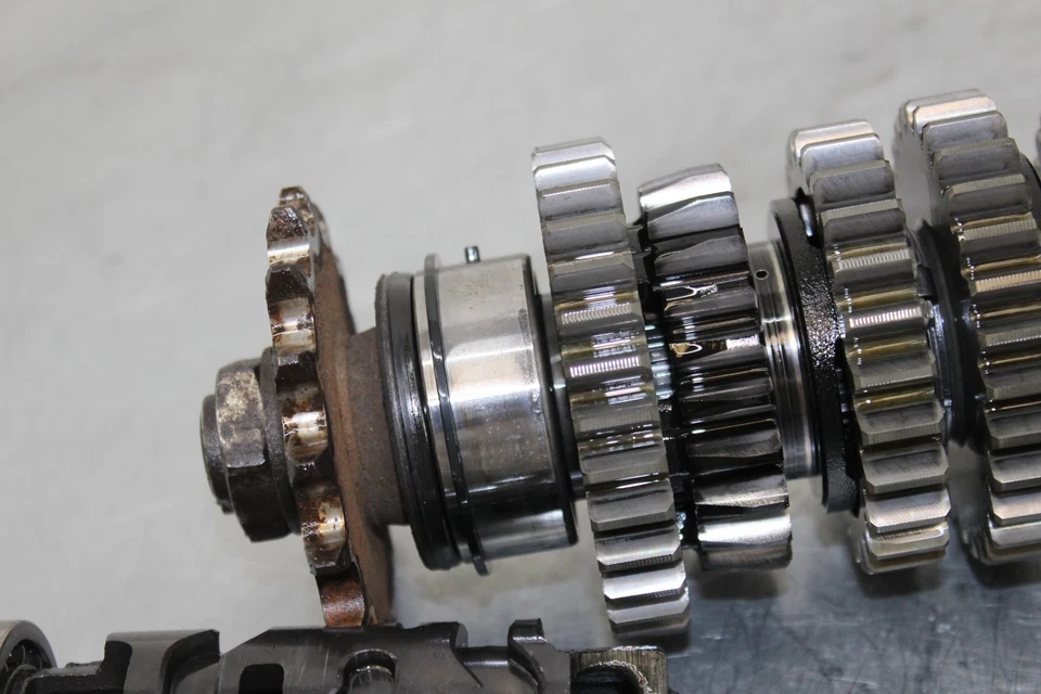 Yamaha YZFR6 YZF R6 2007 2006 07 06 transmisión OEM engranajes horquillas palanca de cambios de tambor Foto 3 de 4