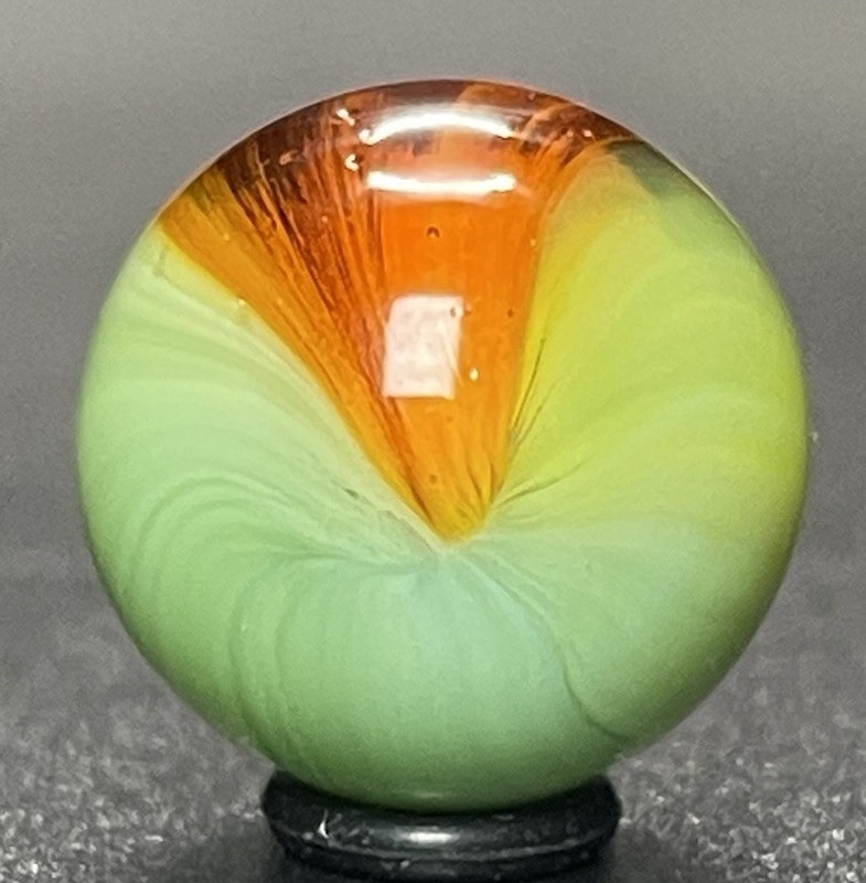 Early Master Sunburst Marble. Stunner. UV Eye. 5/8” MINT 9.9