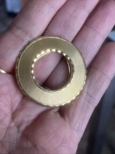 Vintage Scarf Clip Hinged Ring Shoe clip Retro jewelry MCM Accessories Gold