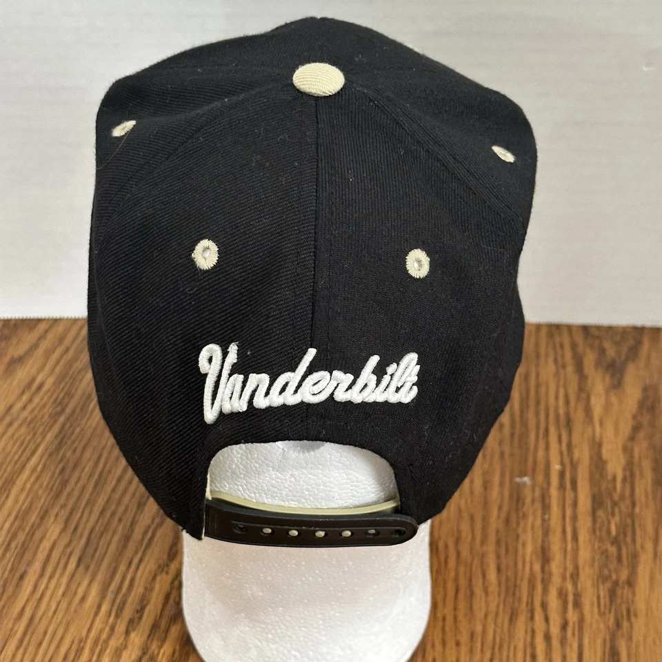 Vanderbilt Commodores NCAA Zephyr Black Snapback Baseball Hat Cap - Image 3 of 4