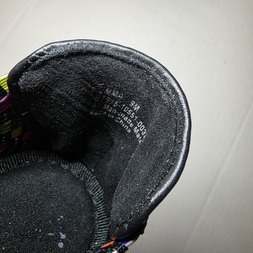 Baretraps Sandals 9 Rainbow Multi Colored Weave Slip On Comfy Mary Jane Shoes - Picture 7 of 8