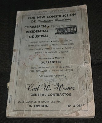 #ad OREGON CITY DIRECTORY Ohio vtg ads 1963 1964 STREET GUIDE MAP BUSINESS LISTINGS $24.99