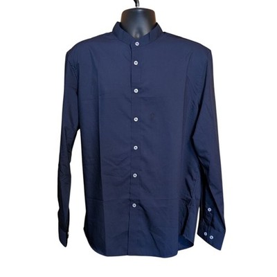 collarless dress shirt Collarless Grandfather Shirt