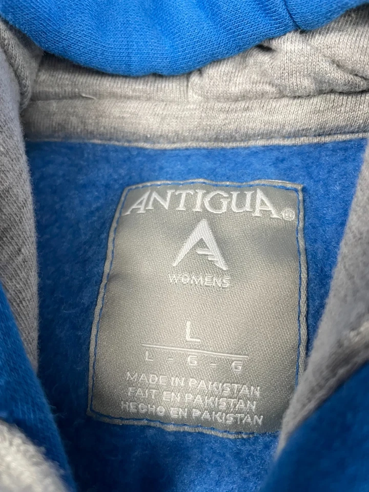 Moletom com capuz masculino Antigua grande Detroit Lions NFL Honolulu pulôver azul - Imagem 3 de 4