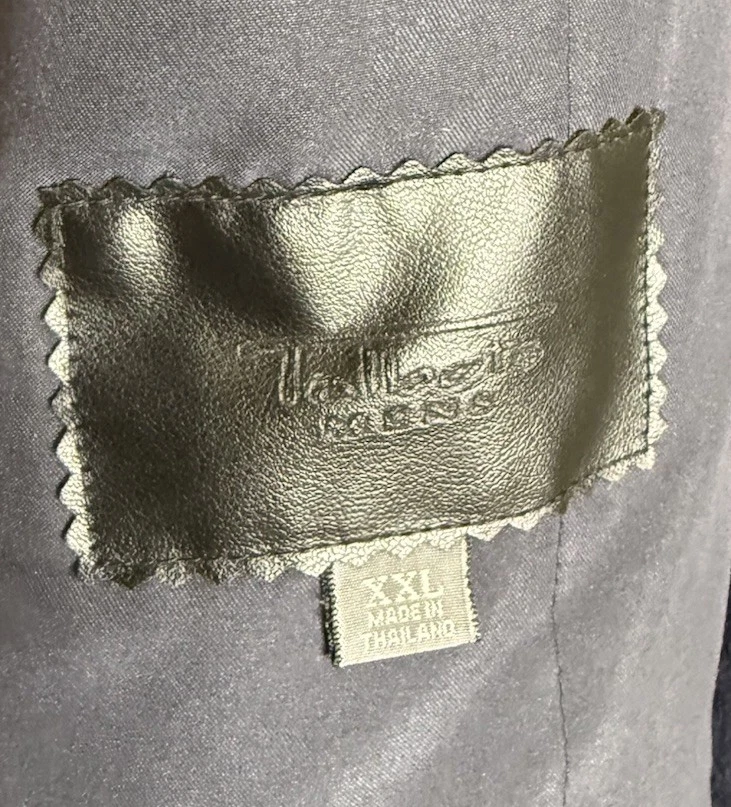 Talbots Mens XXL Navy Blue Wool Coat Jacket Pockets Heavy Preppy Outdoors - Image 3 of 4