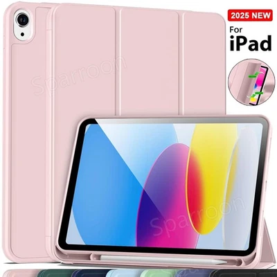 SPARROON For iPad 11th Generation 11" inch A16 2025 Leather Case Cover With Pencil Holder