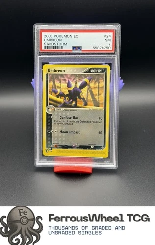 Umbreon #24 - 2003 Pokemon Ex Sandstorm - PSA 7