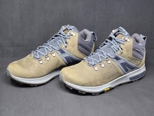 Merrell Zion Peak Mid Mens Sz 9.5 Brown Blue Waterproof Hiking Boots J035361 NBY