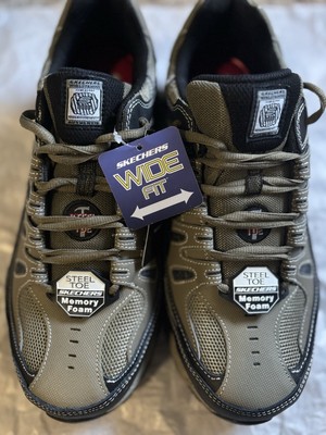 Skechers Men's Cankton Steel Toe Shoe – Electrical Hazard Rated