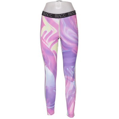 Blacc, Sportleggings, Größe: L, Lila/Pink/Mehrfarbig, Elasthan/Polyester #wuS