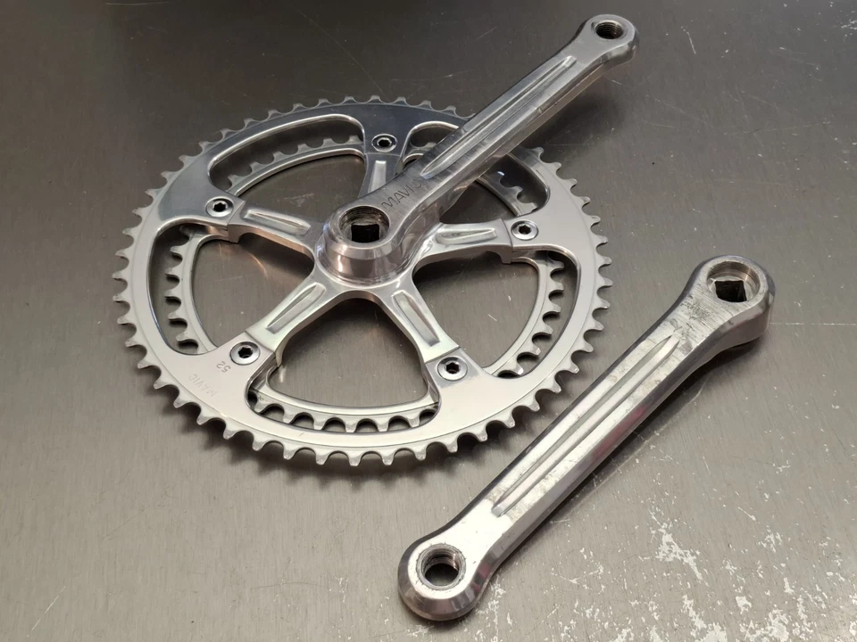 Pédalier Mavic 630 1000 52/42 175mm ⚠️DEFECTIVE⚠️ Vintage Crankset 1000ssc - Photo 1/4