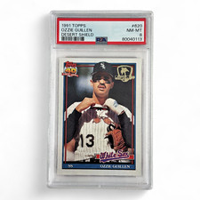 1991 Topps Ozzie Guillen Desert Shield #620 Graded NM-MT PSA 8