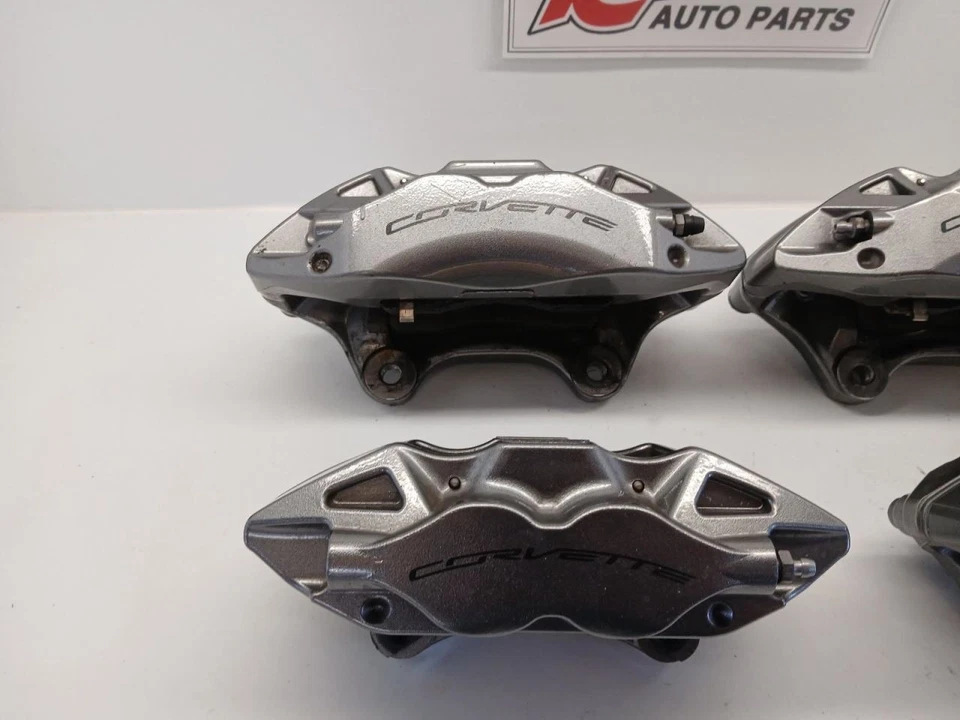 14-19 CORVETTE C7 STINGRAY BASE SET OF 4 CALIPERS,SILVER OPT JL9 - Image 4 of 4