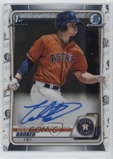 2020 Bowman Chrome Prospect Auto Colin Barber #CPA-CBA Auto 2s2