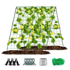 New Trellis A-Frame Garden Climbing Plant Vegetable Fruit Support Stand Full Set