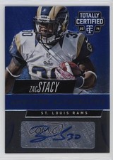2014 Panini Totally Certified Awesome Blue 14/25 Zac Stacy #AA-ZS Auto 1gx0