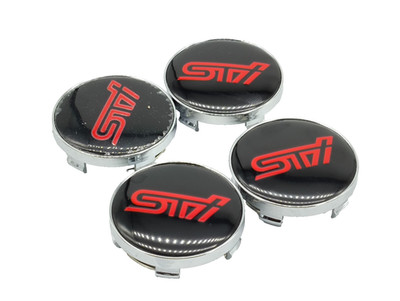FÜR Subaru Impreza WRX STi 2004-2020 BBS STi Radnabenkappen 4er Set